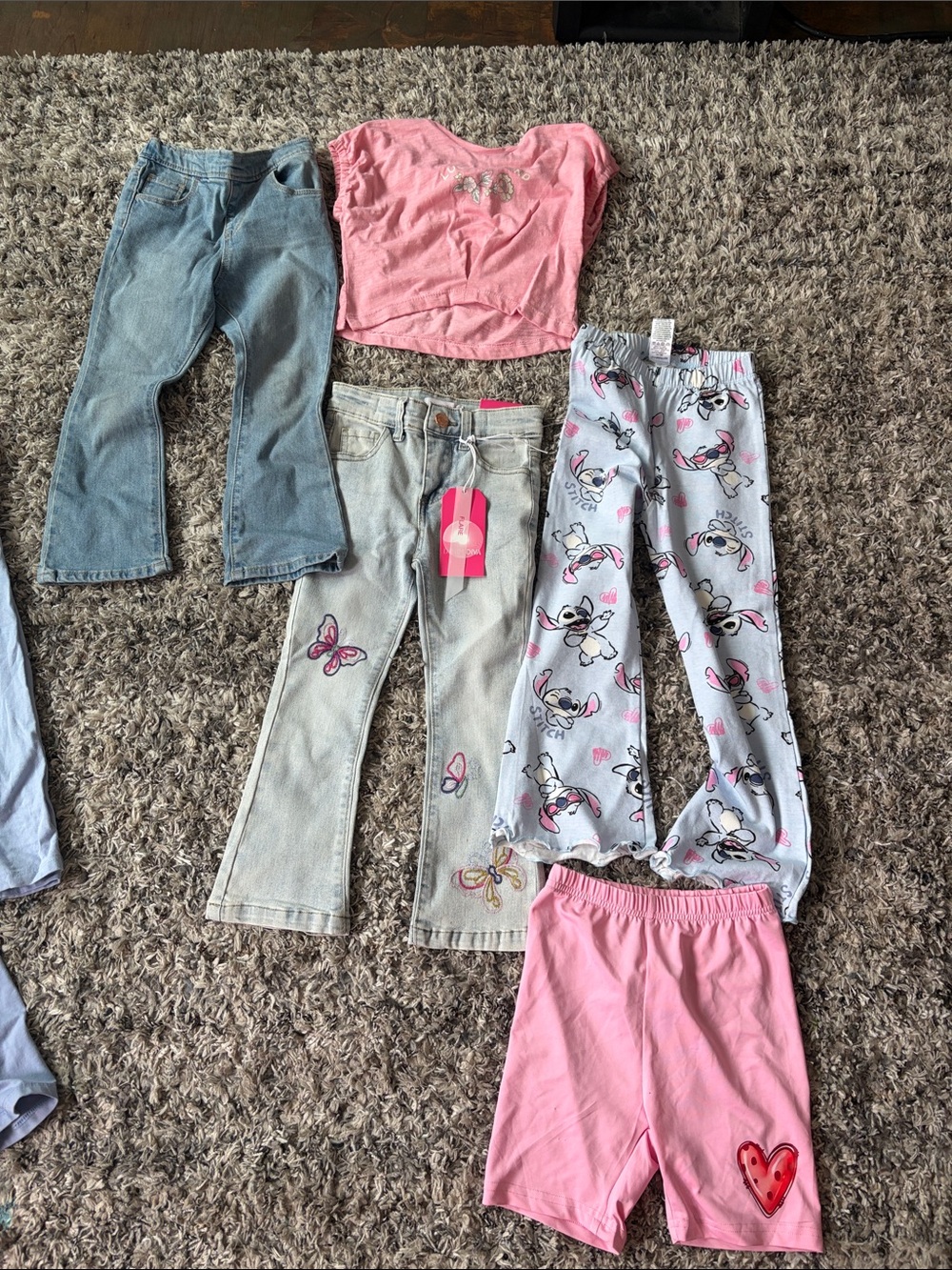 Girls' Pink Heart Bike Shorts - Kids Bottoms